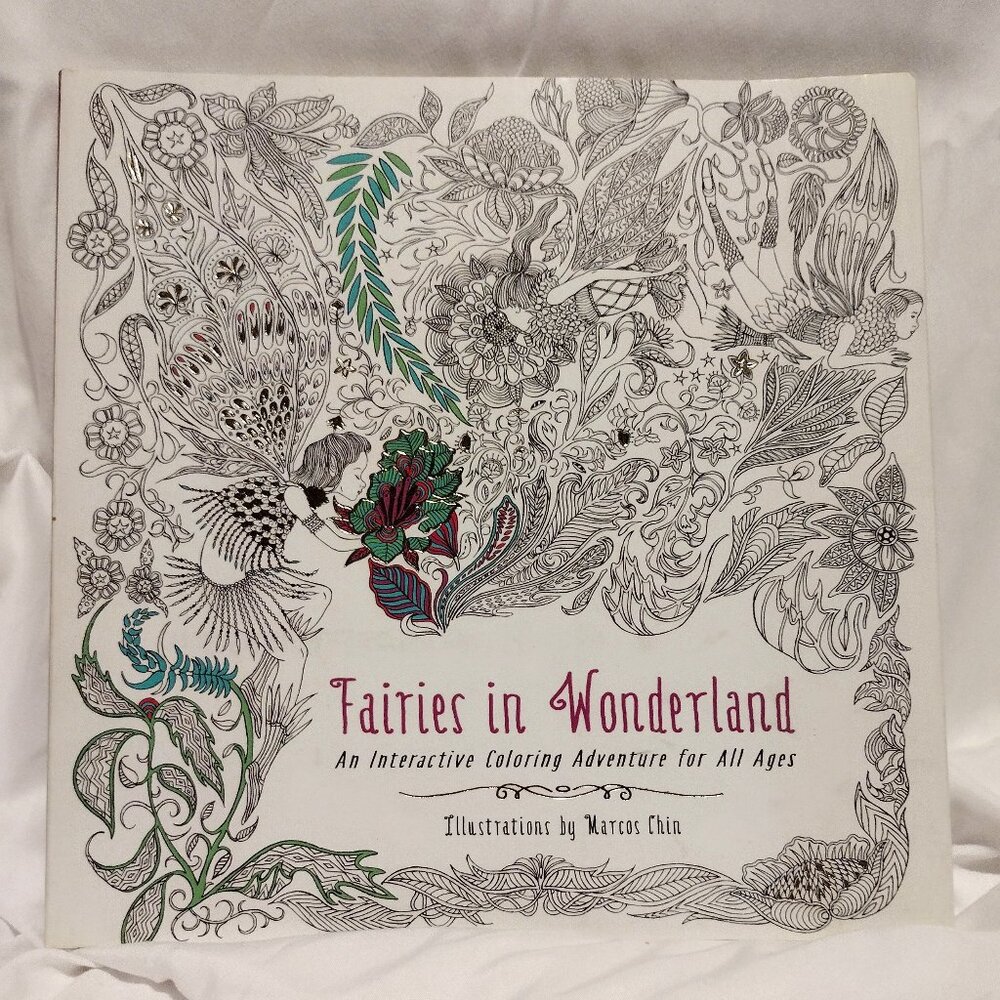 Fairies in Wonderland Coloring book